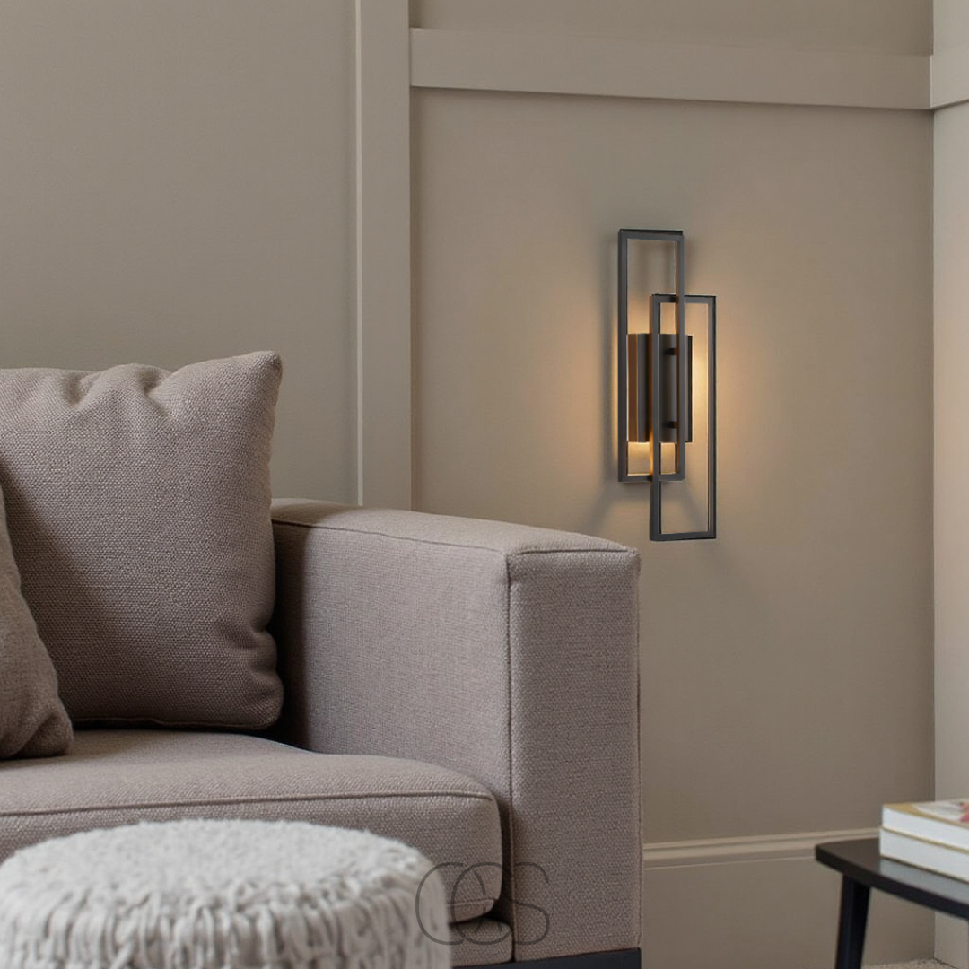 Rektangulær Geometrisk Vegglampe – Eleganse Og Modernitet 