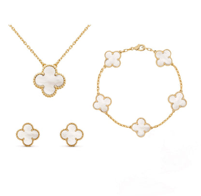 Ensemble De Bijoux   – Élégance Dorée En Acier Inoxydable