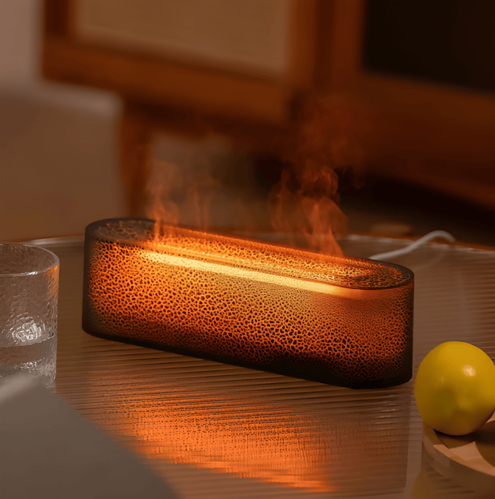 USB Aroma Diffuser med flerfarvet LED-belysning - afslappende atmosfære og let tåge
