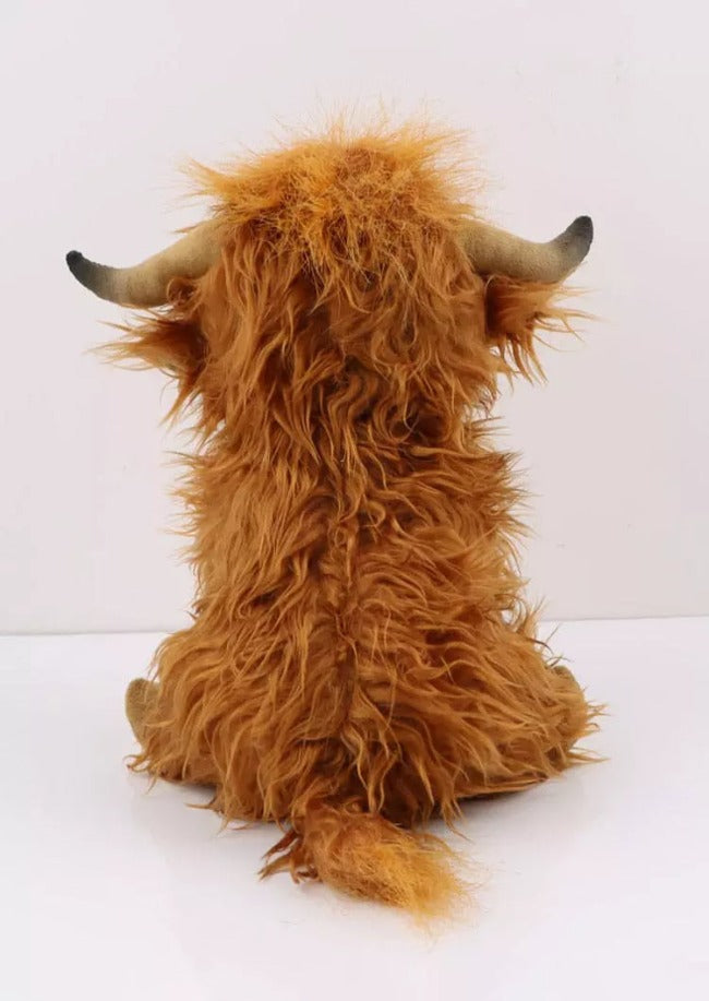 Cow plush from Scottish Highlands