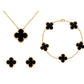 Ensemble De Bijoux   – Élégance Dorée En Acier Inoxydable