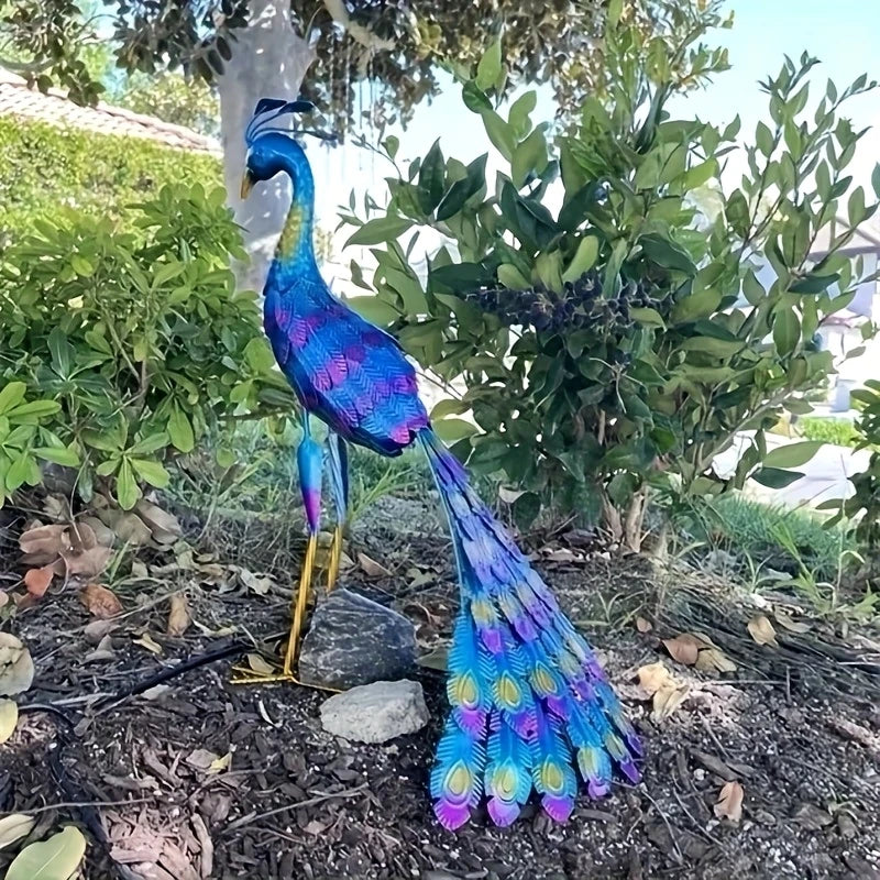 Sculpture Paon Majestueux – Symbole De Beauté Et Prestige