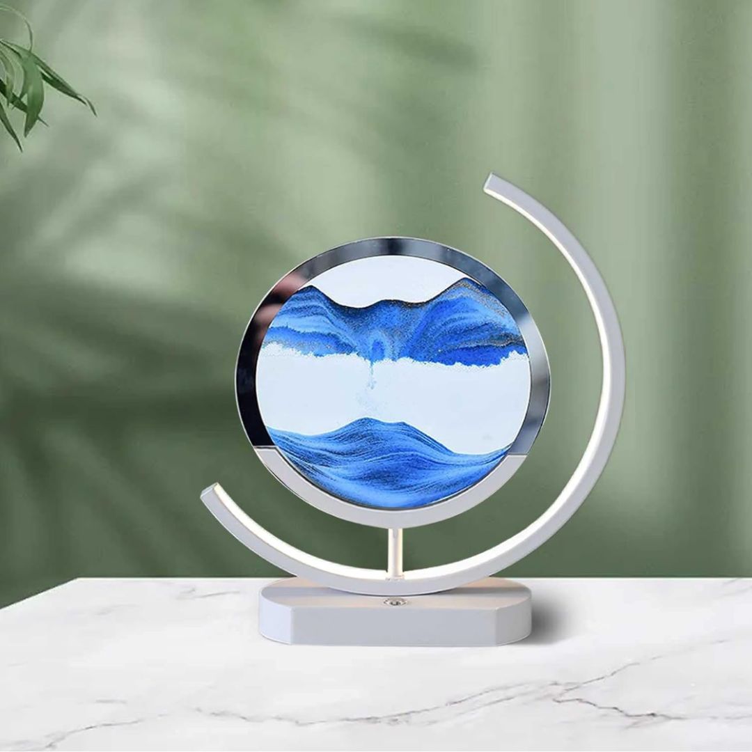 Lampe À Sable En Mouvement – Relaxation Visuelle Et Ambiance Apaisante