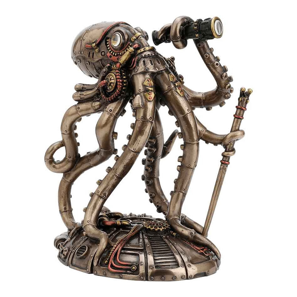 Dekorative Tintenfischstatue – Originaldesign und industrielle Atmosphäre 