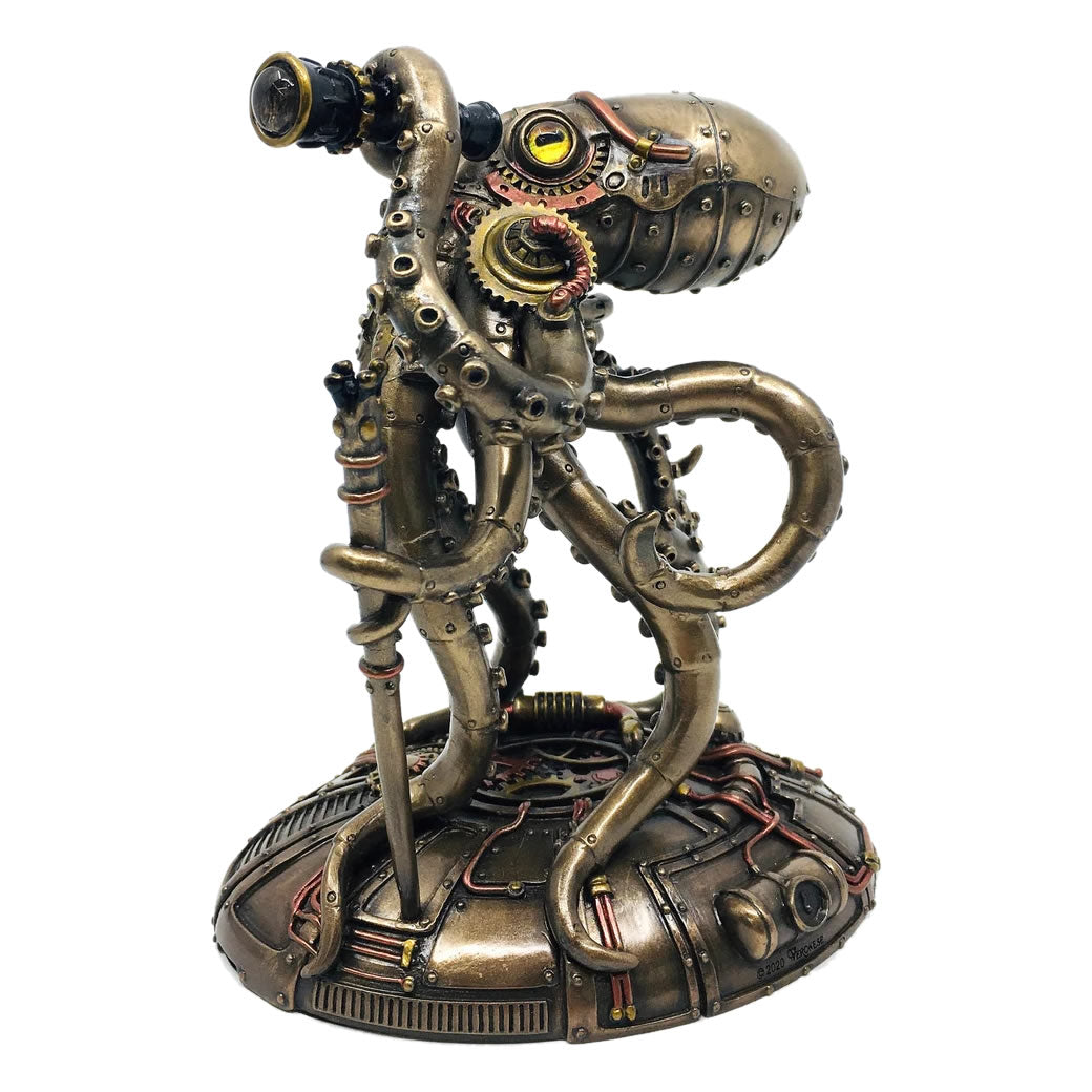 Dekorative Tintenfischstatue – Originaldesign und industrielle Atmosphäre 