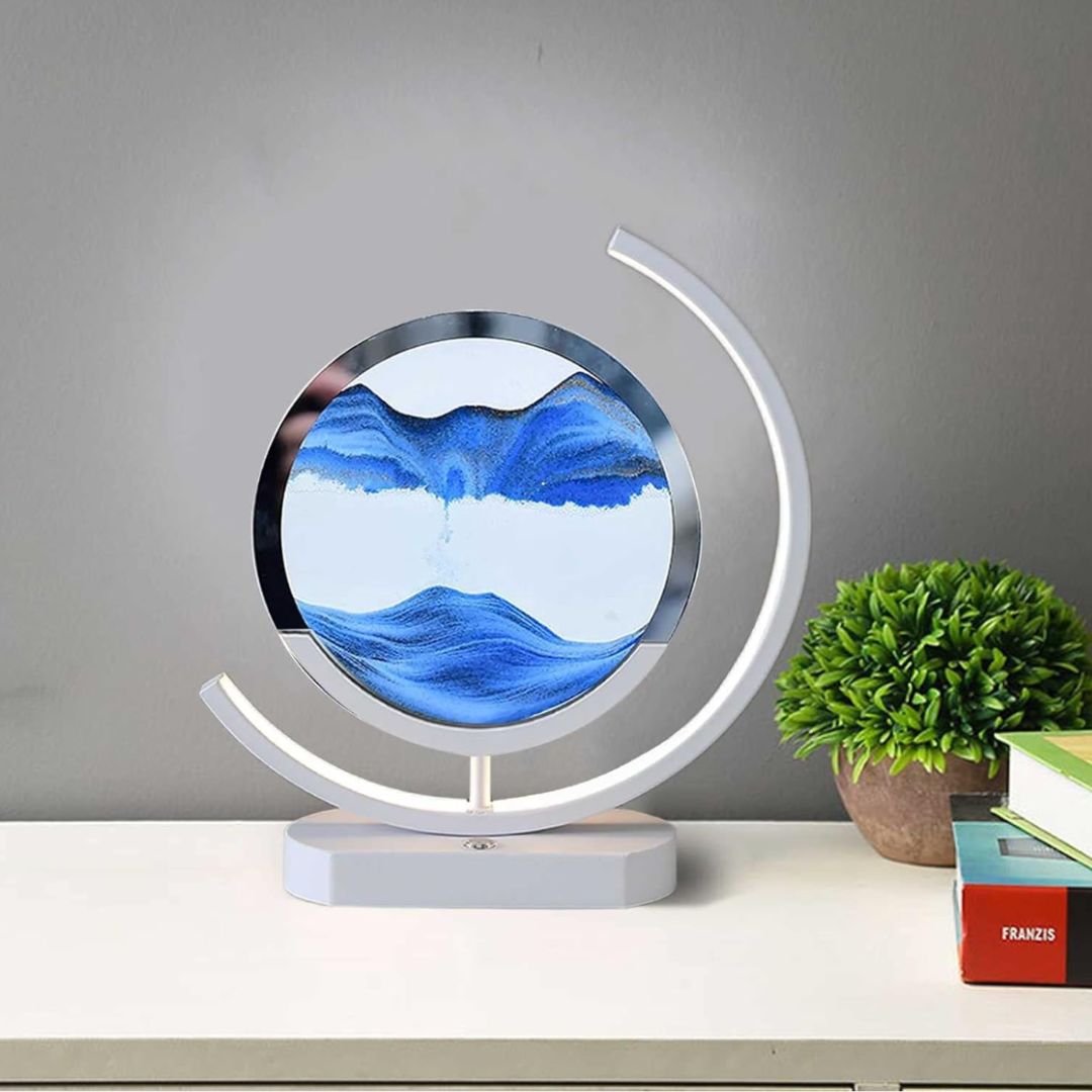 Lampe À Sable En Mouvement – Relaxation Visuelle Et Ambiance Apaisante