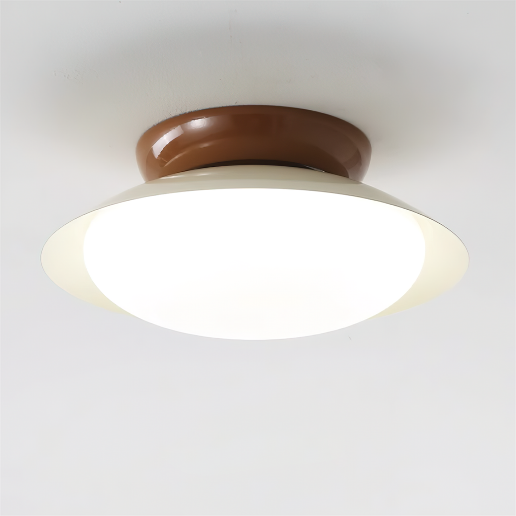 Plafoniera rotonda a LED - Bagliore naturale ed eleganza discreta